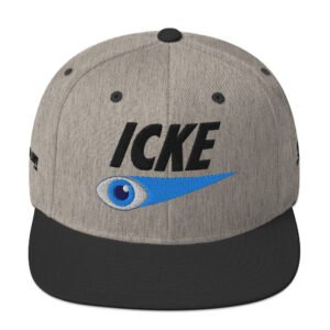 David Icke Snapback Cap – Inspirational Hat Unisex | Mind Expanding Activist Clothes (Black Text)