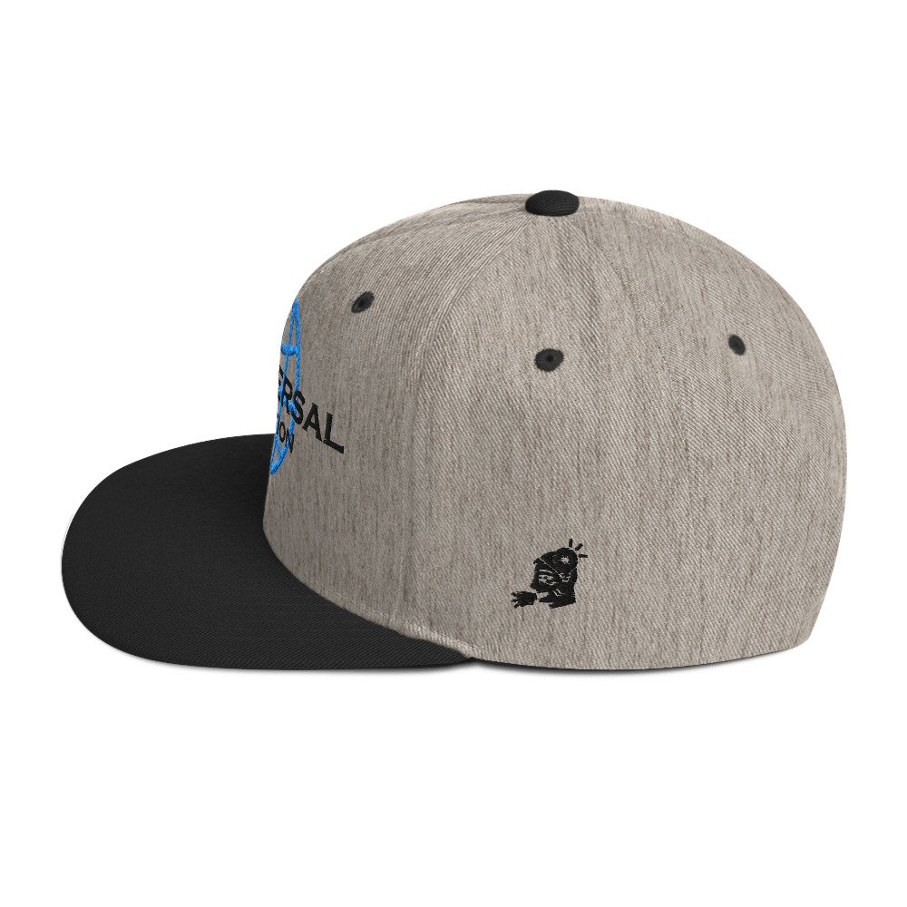 Multiversal Simulation Snapback Cap – Unisex Holographic Universe Clothes (Black Text) - Image 11
