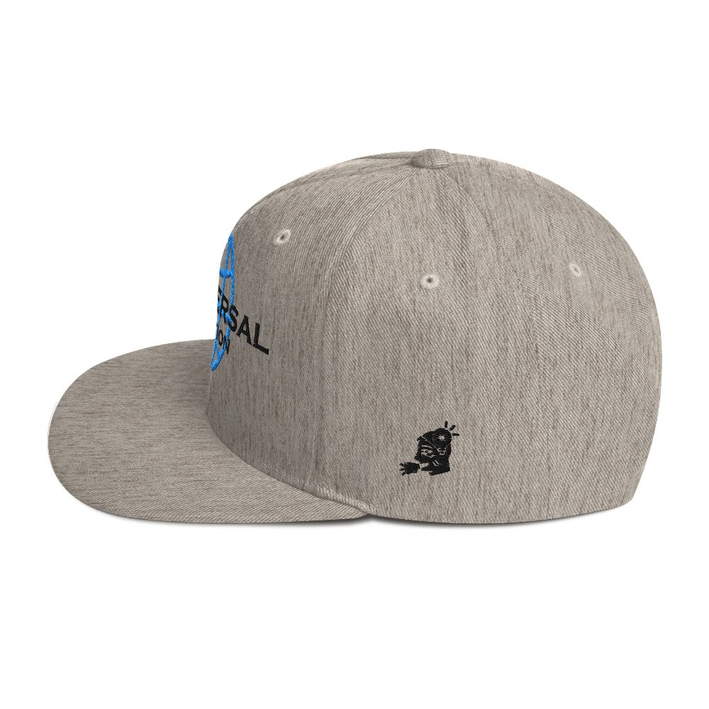 Multiversal Simulation Snapback Cap – Unisex Holographic Universe Clothes (Black Text) - Image 23