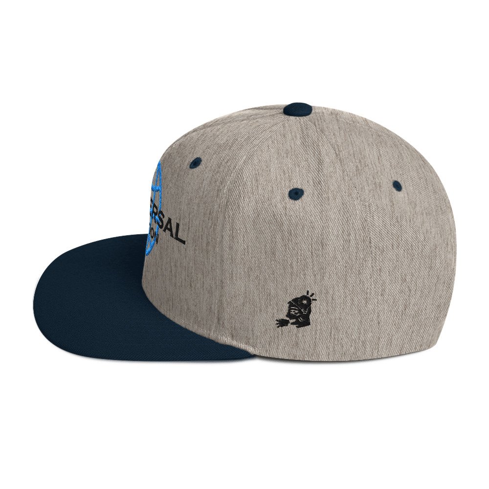 Multiversal Simulation Snapback Cap – Unisex Holographic Universe Clothes (Black Text) - Image 15