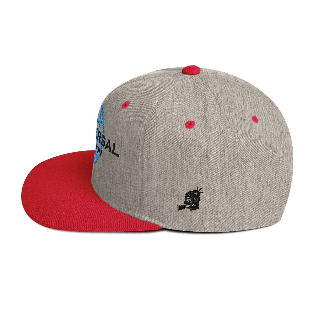Multiversal Simulation Snapback Cap – Unisex Holographic Universe Clothes (Black Text) - Image 19
