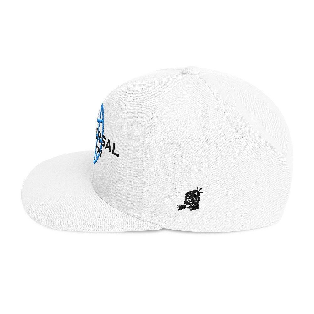 Multiversal Simulation Snapback Cap – Unisex Holographic Universe Clothes (Black Text) - Image 31