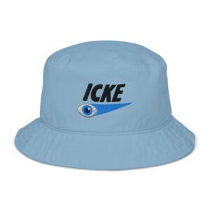 David Icke Bucket Hat – Unisex Organic Pure Cotton Summer Hat (Black Text)