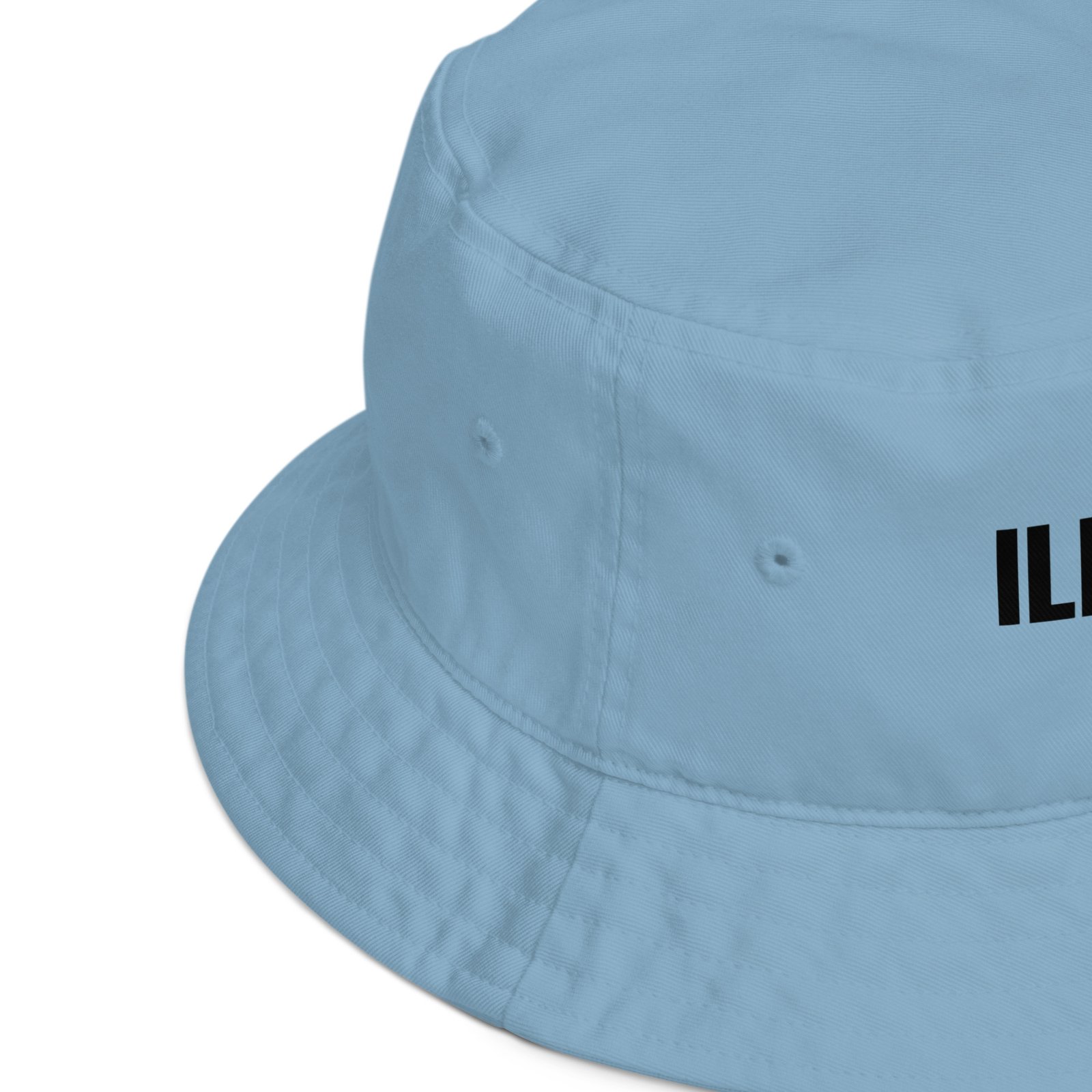 Illuminarmy Bucket Hat – Unisex Organic Pure Cotton Illuminati Summer Hat (Black Text) - Image 20