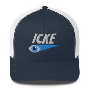 David Icke Trucker Cap – Inspirational Hat Unisex | Mind Expanding Activist Clothes (White Text)