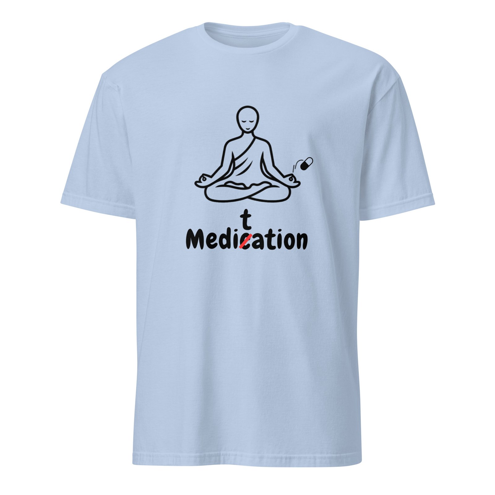 Meditation T-Shirt – Unisex 100% Cotton Meditate Medication Tee | Spiritual Clothes (Black Text) - Image 17