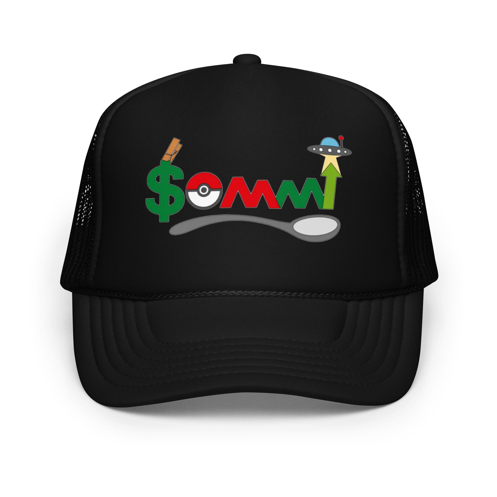 Your Friend Sommi Foam Trucker Cap – Unisex Crypto Hat | Mind Expanding Clothes - Image 9