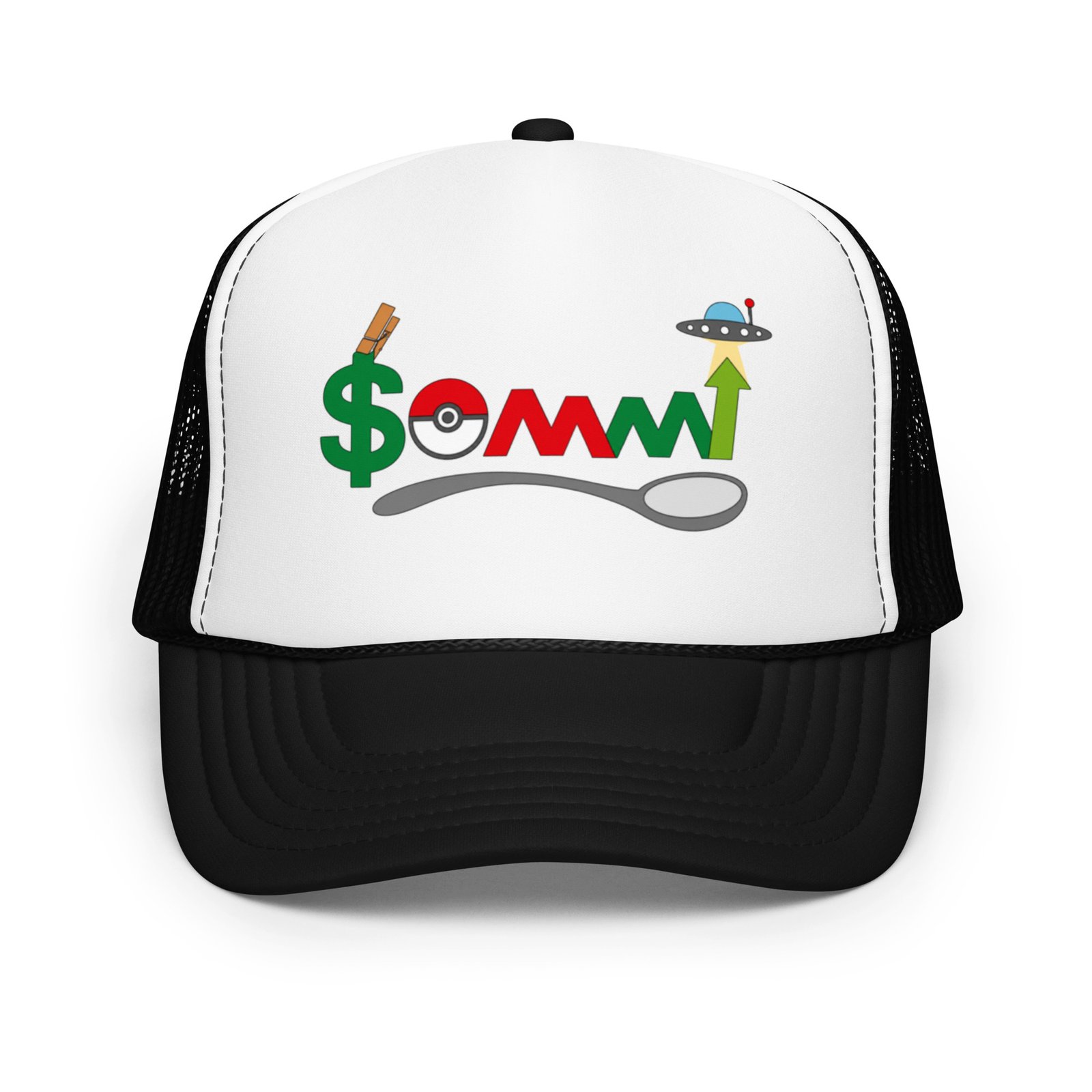 Your Friend Sommi Foam Trucker Cap – Unisex Crypto Hat | Mind Expanding Clothes - Image 41