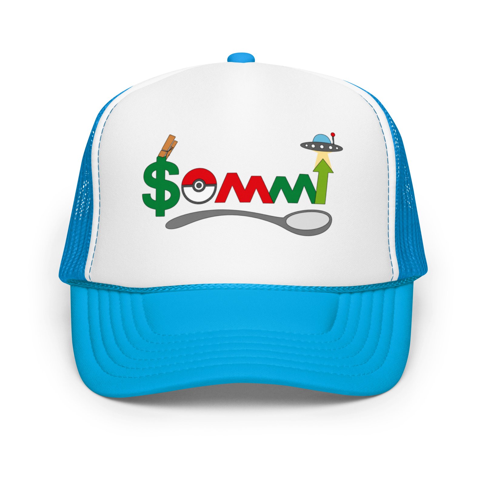 Your Friend Sommi Foam Trucker Cap – Unisex Crypto Hat | Mind Expanding Clothes - Image 33