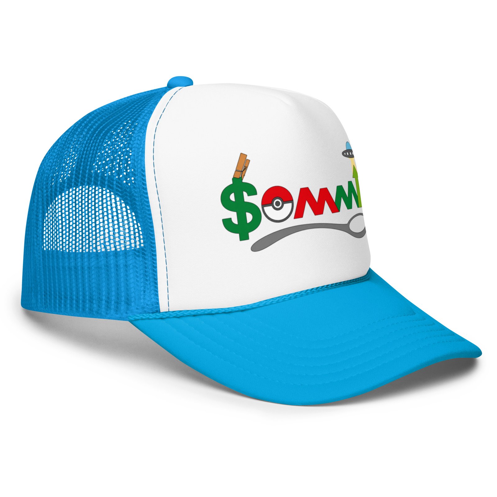 Your Friend Sommi Foam Trucker Cap – Unisex Crypto Hat | Mind Expanding Clothes - Image 35