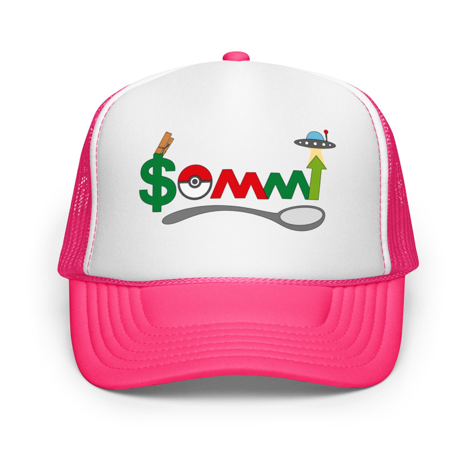 Your Friend Sommi Foam Trucker Cap – Unisex Crypto Hat | Mind Expanding Clothes - Image 25