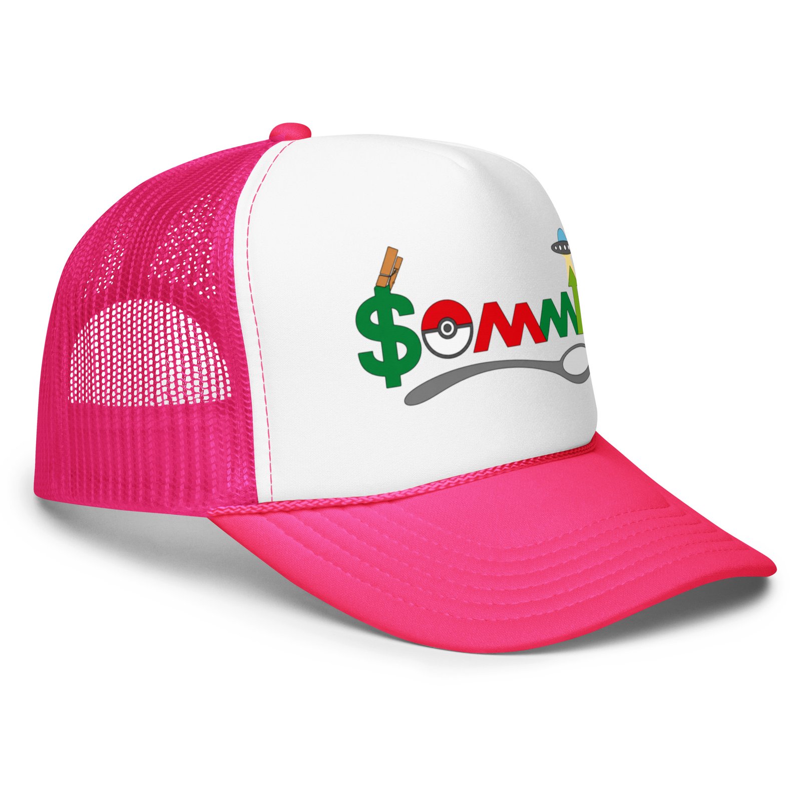 Your Friend Sommi Foam Trucker Cap – Unisex Crypto Hat | Mind Expanding Clothes - Image 27