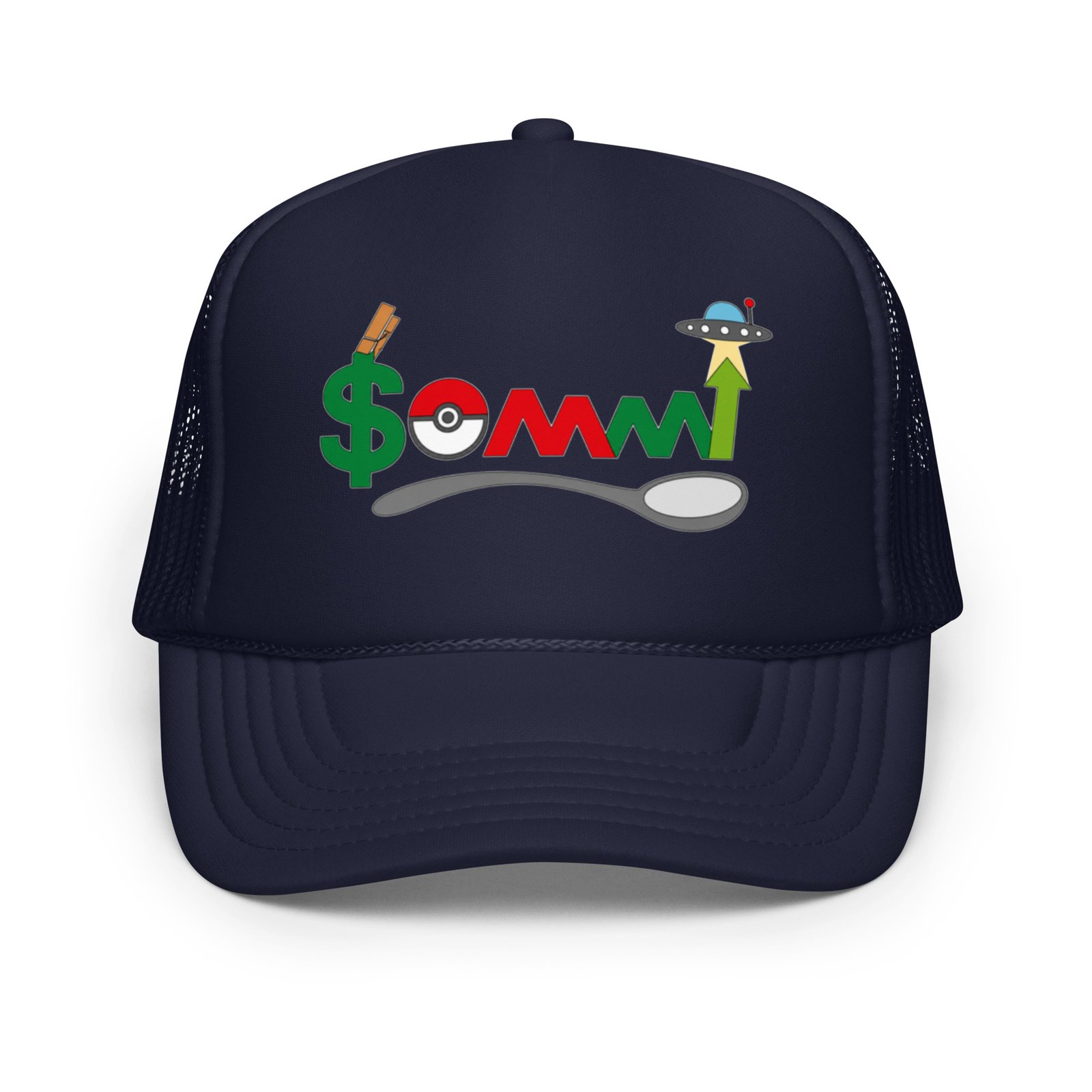 Your Friend Sommi Foam Trucker Cap – Unisex Crypto Hat | Mind Expanding Clothes - Image 13