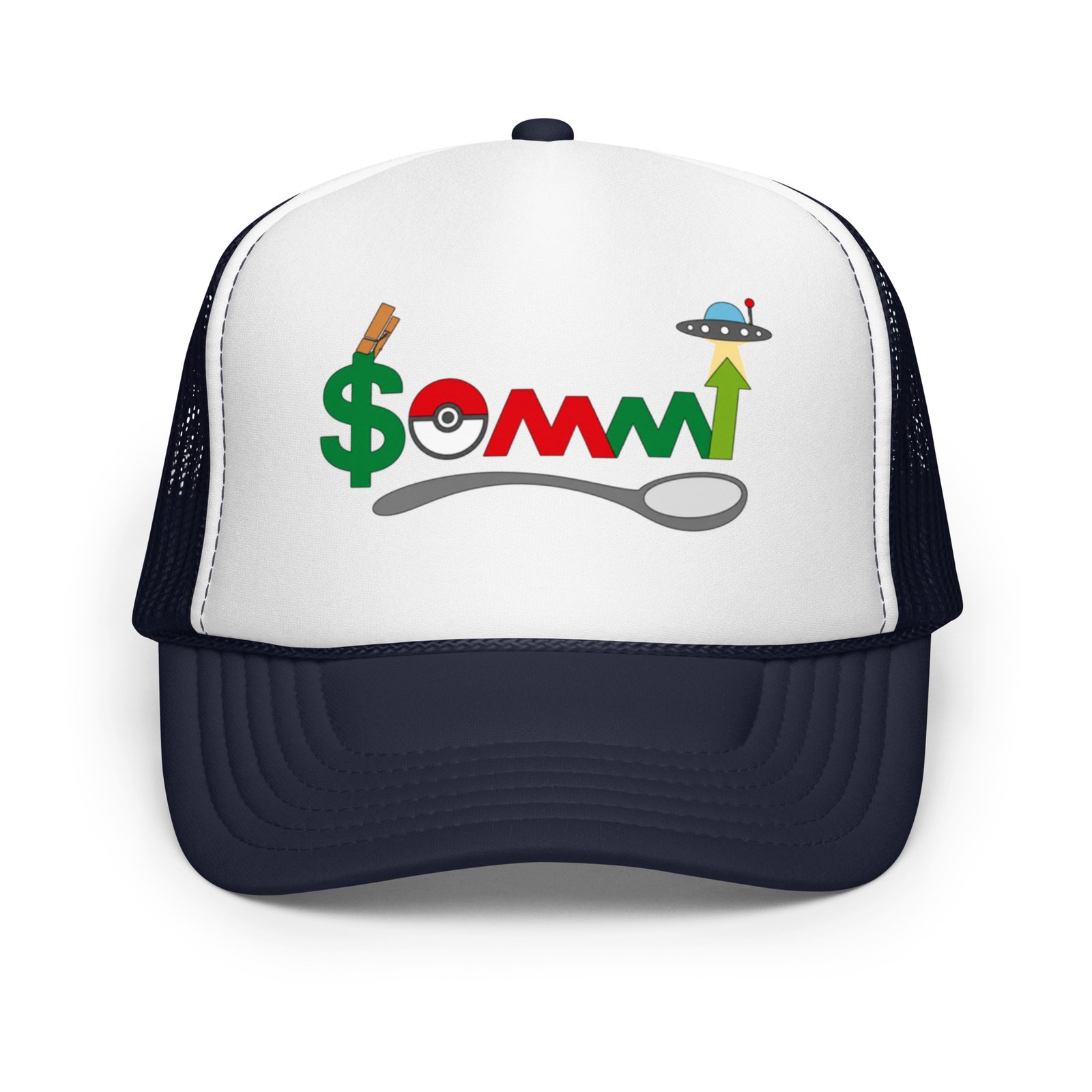 Your Friend Sommi Foam Trucker Cap – Unisex Crypto Hat | Mind Expanding Clothes - Image 17