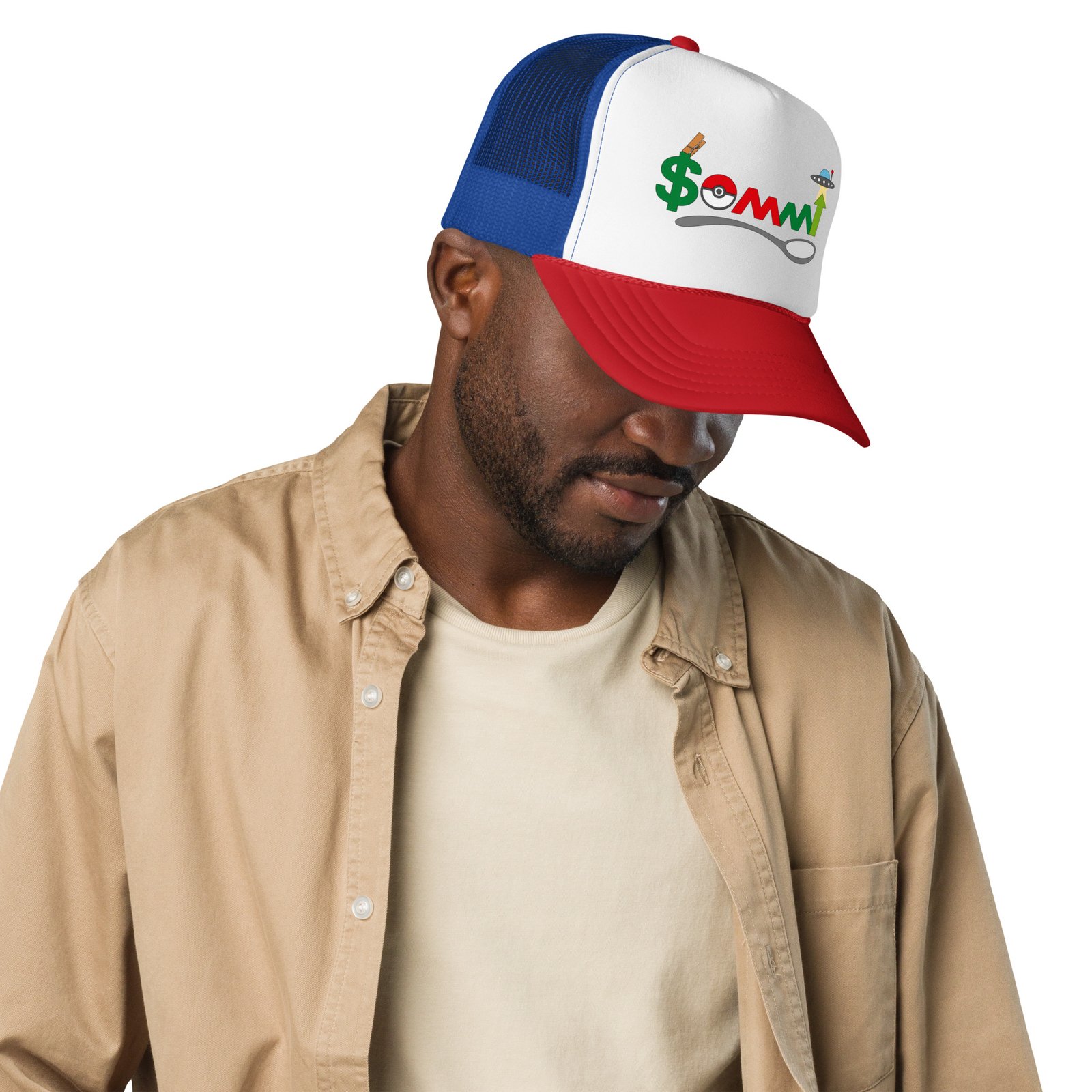 Your Friend Sommi Foam Trucker Cap – Unisex Crypto Hat | Mind Expanding Clothes - Image 5