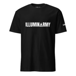 Illuminarmy T-Shirt – Unisex 100% Cotton Illuminati Tee | Inspirational Activist Clothes (White Text)