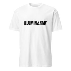 Illuminarmy T-Shirt – Unisex 100% Cotton Illuminati Tee | Inspirational Activist Clothes (Black Text)