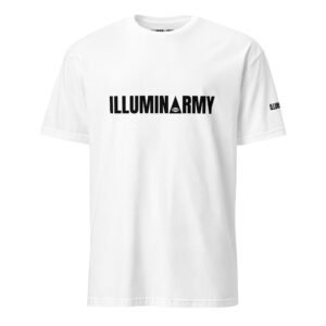 Illuminarmy T-Shirt – Unisex 100% Cotton Illuminati Tee | Inspirational Activist Clothes (Black Text)