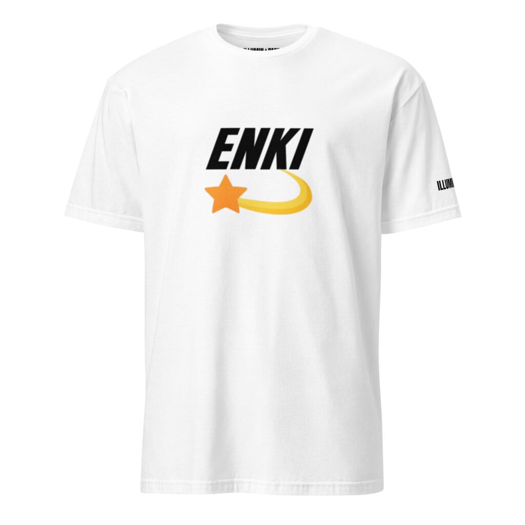 Enki T-Shirt - Unisex 100% Cotton Tee | Mind Expanding Ancient Activist Clothes (Black Text)
