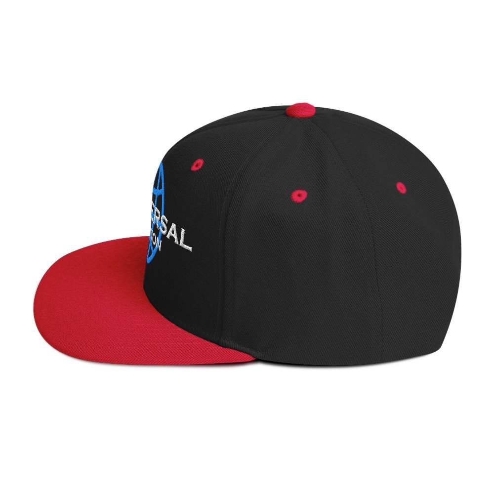 Multiversal Simulation Snapback Cap – Unisex Holographic Universe Clothes (White Text) - Image 15