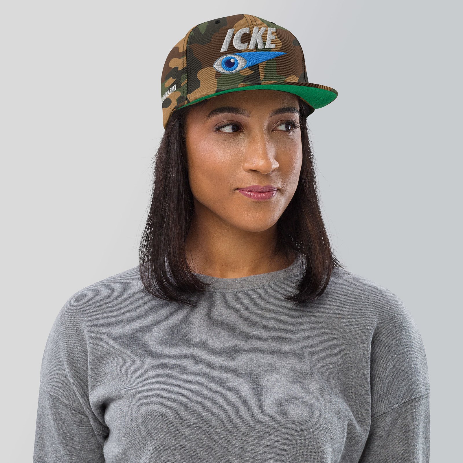 David Icke Snapback Cap – Inspirational Hat Unisex | Mind Expanding Activist Clothes (White Text) - Image 6