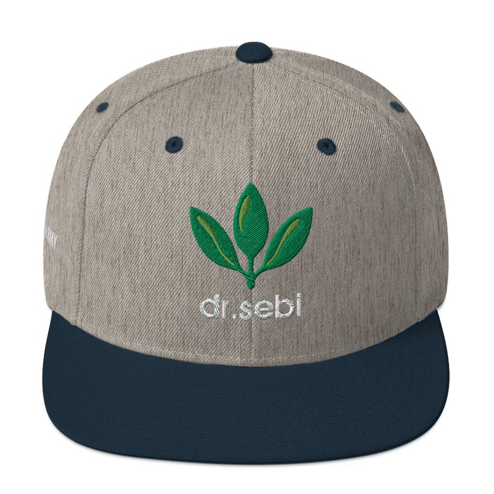 Dr. Sebi Snapback Cap – Inspirational Unisex Hat | Herbalist Clothes (White Text) - Image 61