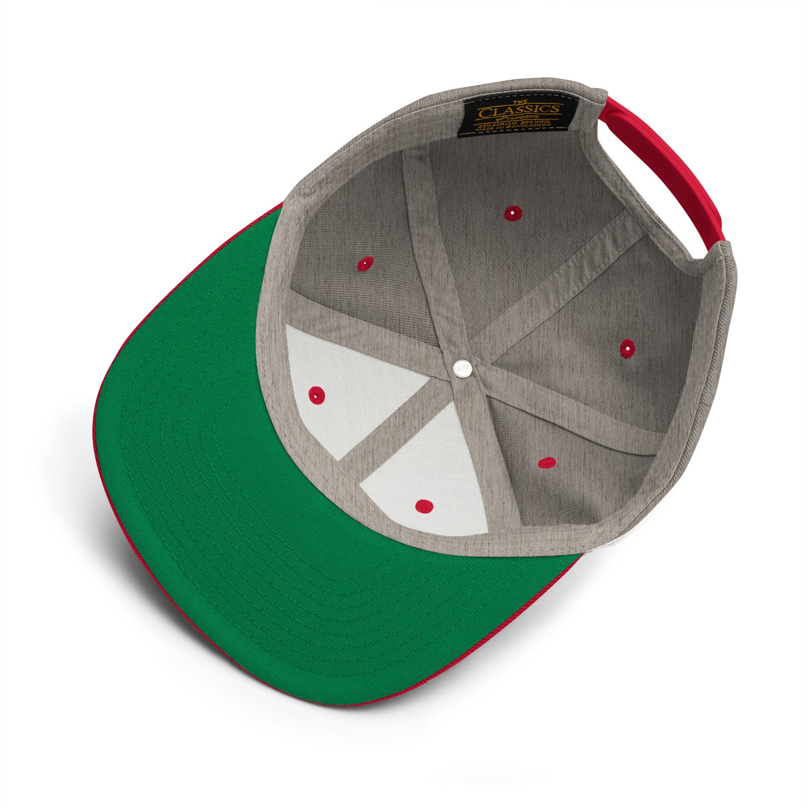 Holographic YOUniverse Snapback Cap – Holographic Universe Clothes Unisex (Navy Text) - Image 8