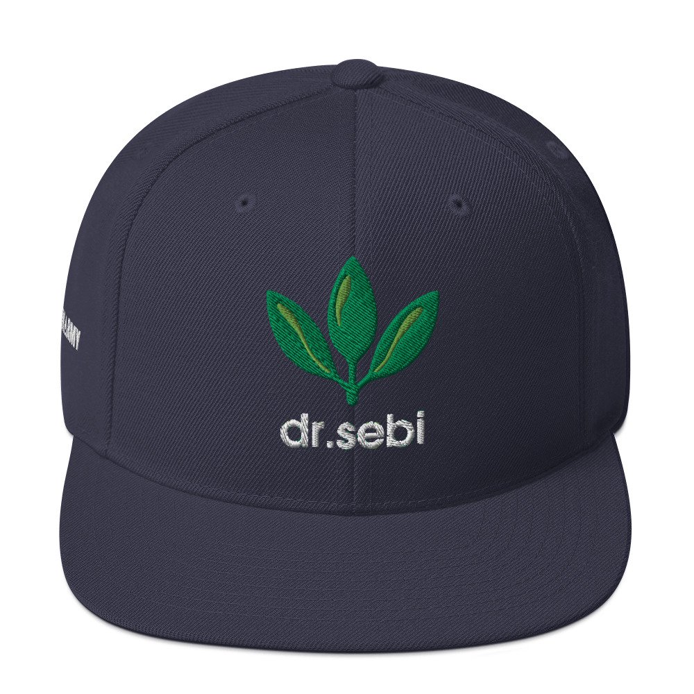 Dr. Sebi Snapback Cap – Inspirational Unisex Hat | Herbalist Clothes (White Text) - Image 37