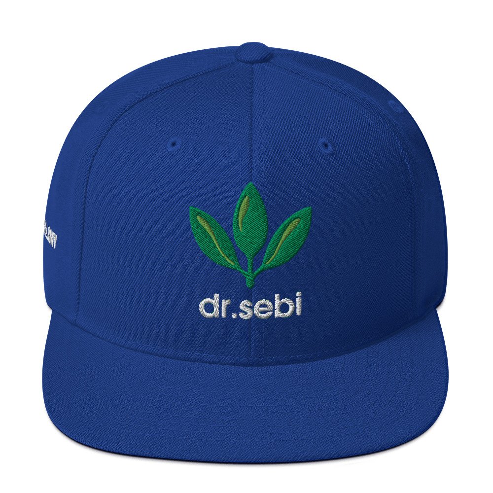 Dr. Sebi Snapback Cap – Inspirational Unisex Hat | Herbalist Clothes (White Text) - Image 33