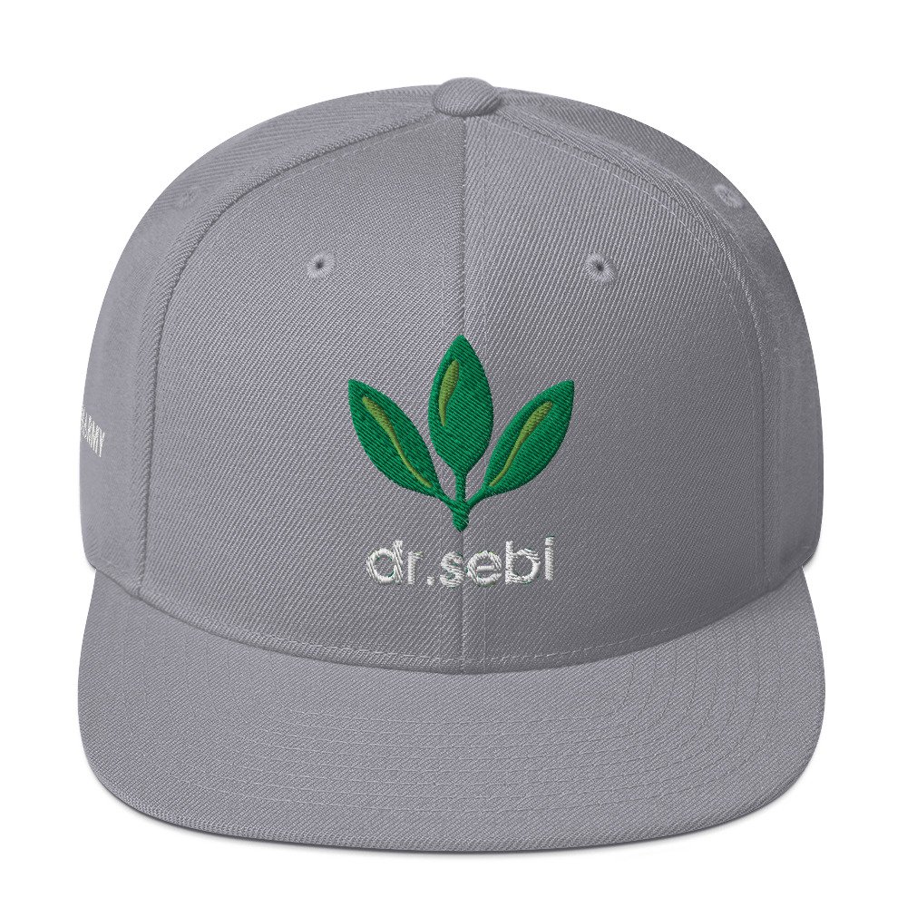 Dr. Sebi Snapback Cap – Inspirational Unisex Hat | Herbalist Clothes (White Text) - Image 53