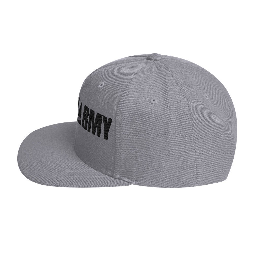 Illuminarmy Snapback Cap – Illuminati Hat Unisex | Inspirational Activist Clothes (Black Text) - Image 31