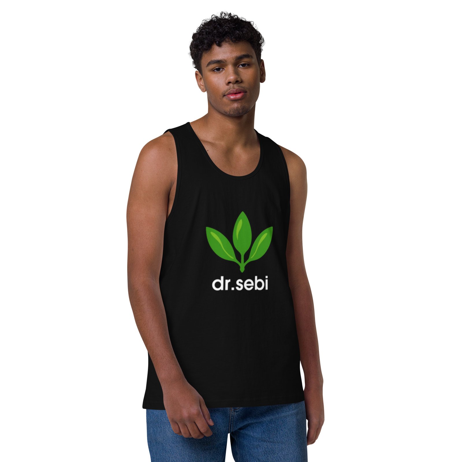 Dr. Sebi Tank Top – Unisex 100% Cotton Inspirational Vest | Herbalist Clothes (White Text) - Image 5