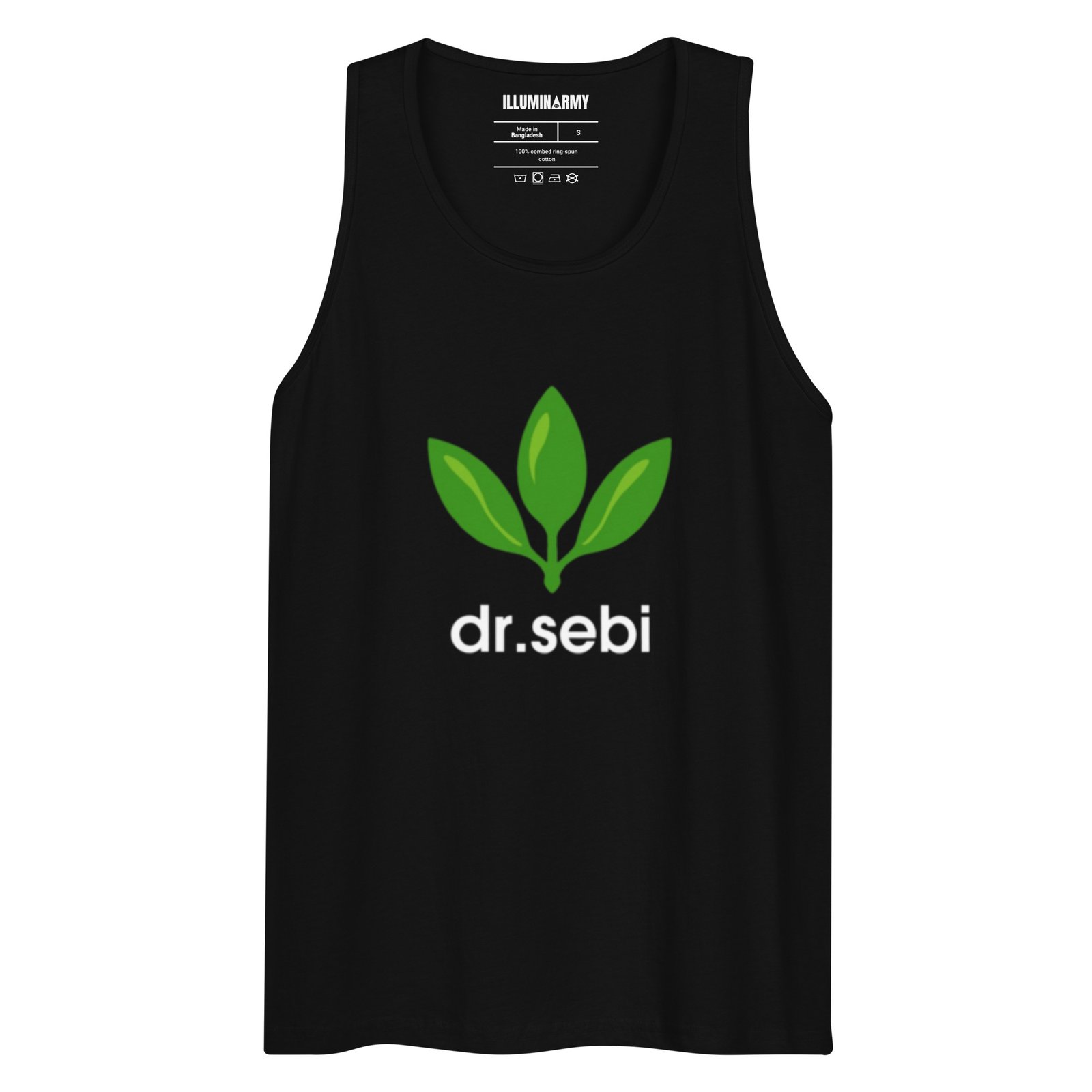 Dr. Sebi Tank Top – Unisex 100% Cotton Inspirational Vest | Herbalist Clothes (White Text)