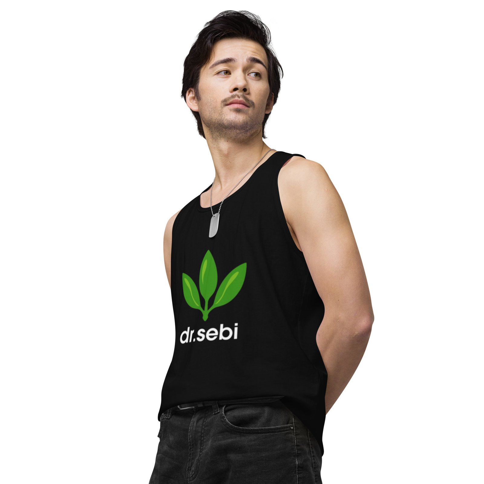 Dr. Sebi Tank Top – Unisex 100% Cotton Inspirational Vest | Herbalist Clothes (White Text) - Image 8