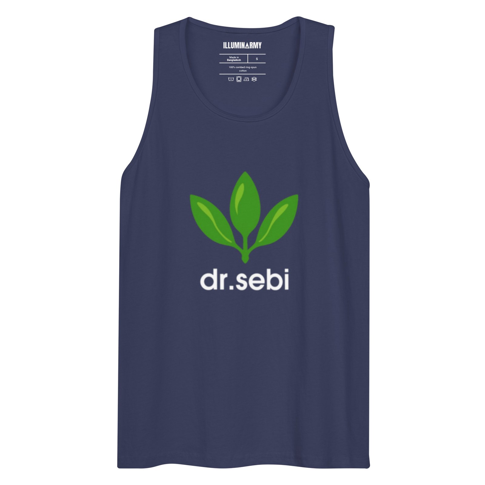 Dr. Sebi Tank Top – Unisex 100% Cotton Inspirational Vest | Herbalist Clothes (White Text) - Image 9