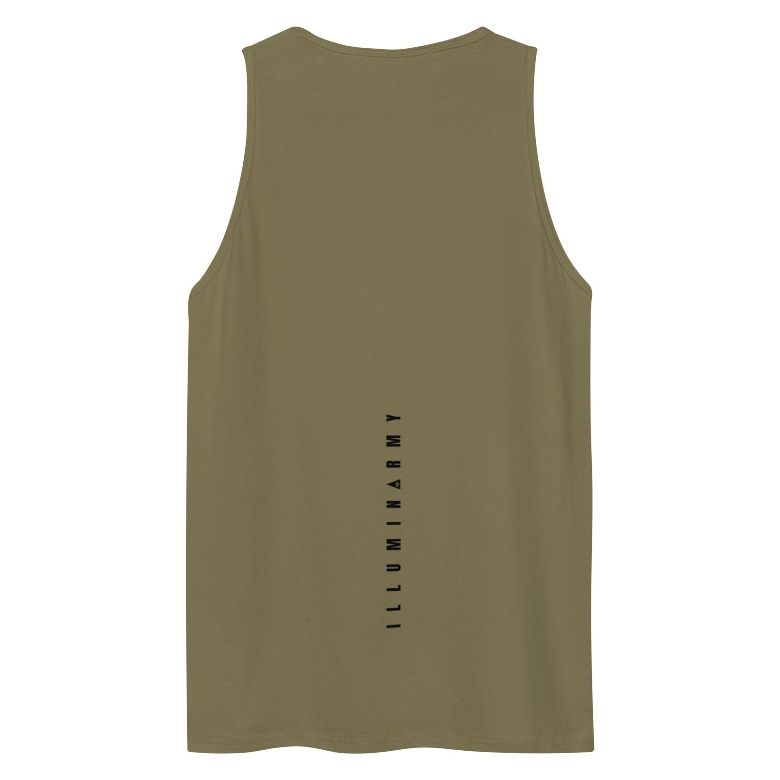 Illuminarmy Tank Top – Unisex 100% Cotton Illuminati Vest | Inspirational Activist Clothes (Black Text) - Image 10