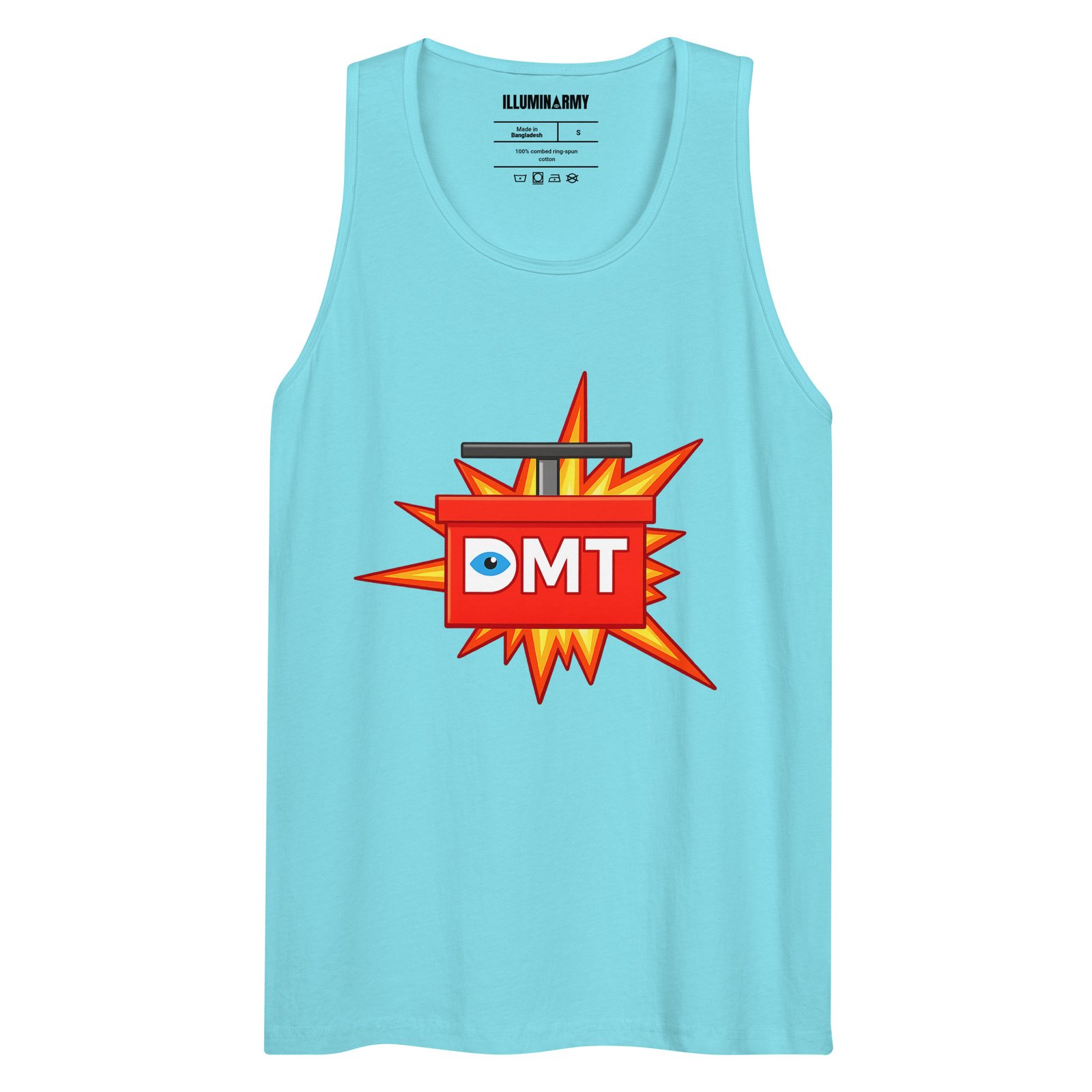 DMT Tank Top – Unisex 100% Cotton Psychedelic Vest | DMT TNT Explosion/Mind Expanding Clothes