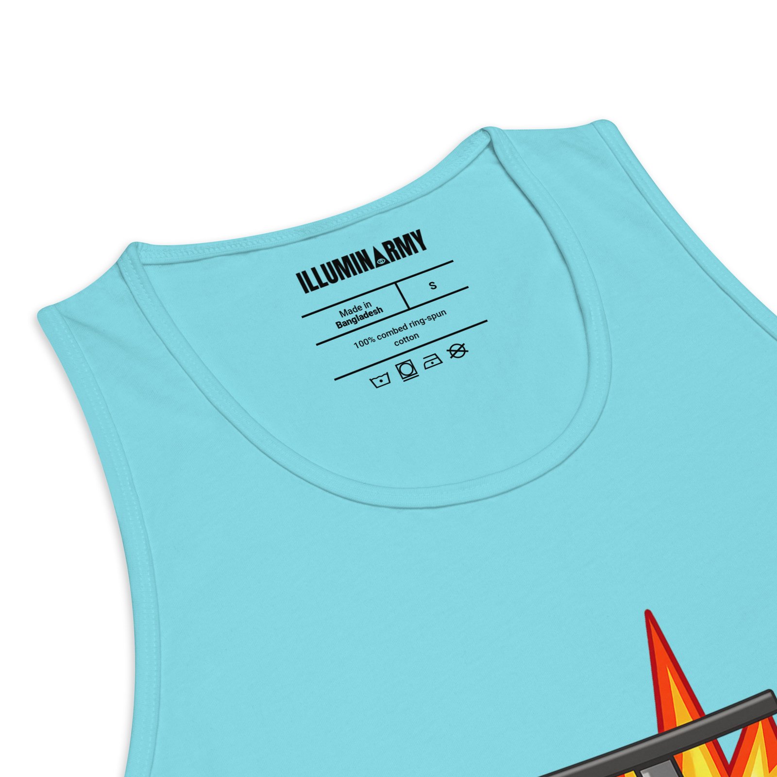 DMT Tank Top – Unisex 100% Cotton Psychedelic Vest | DMT TNT Explosion/Mind Expanding Clothes - Image 3