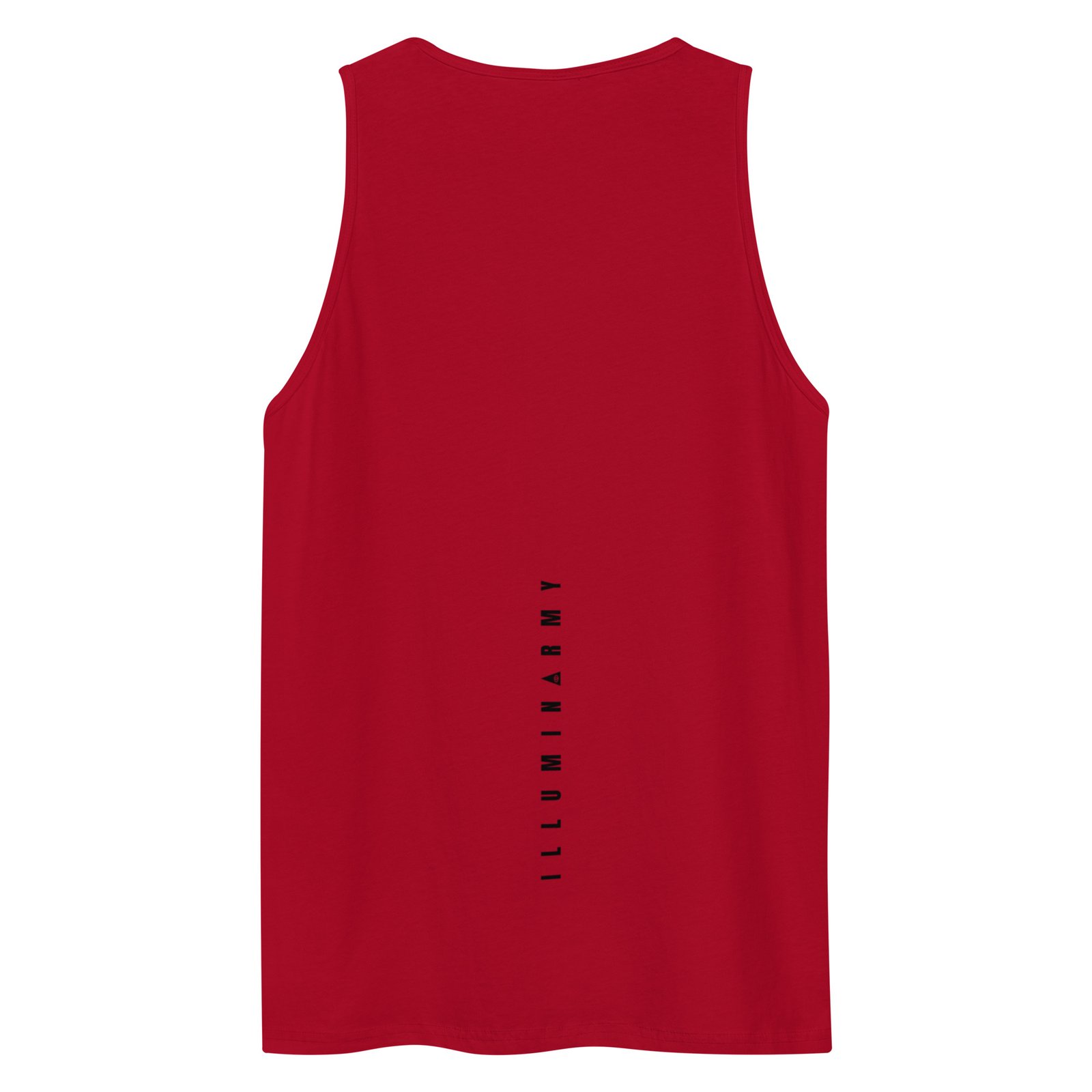 Illuminarmy Tank Top – Unisex 100% Cotton Illuminati Vest | Inspirational Activist Clothes (Black Text) - Image 12