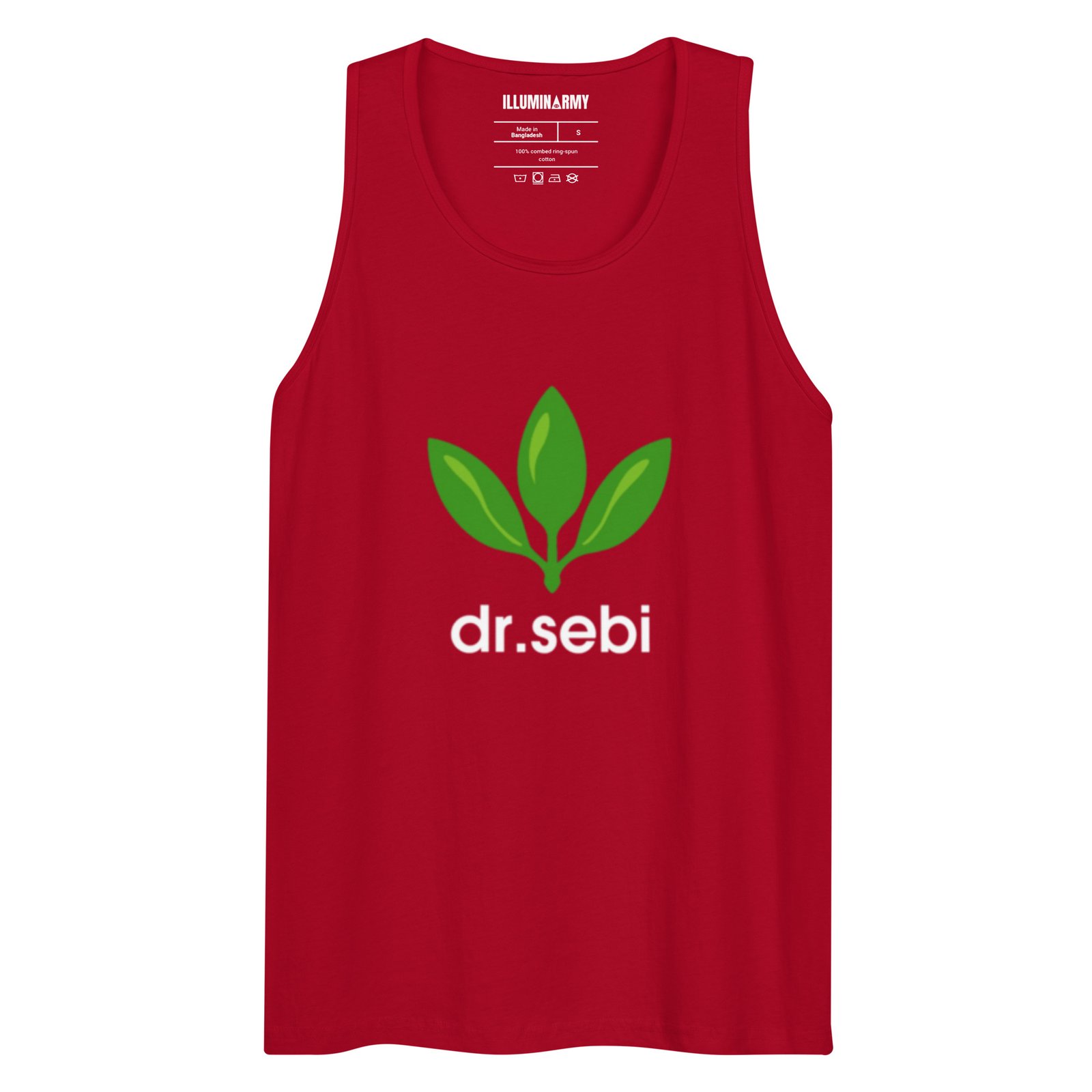 Dr. Sebi Tank Top – Unisex 100% Cotton Inspirational Vest | Herbalist Clothes (White Text) - Image 13