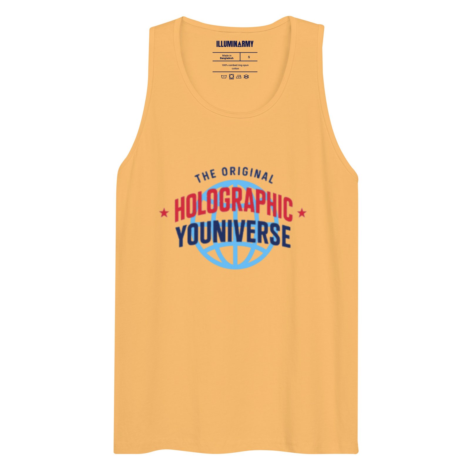 Holographic YOUniverse Tank Top – Unisex 100% Cotton Holographic Universe Vest - Image 9