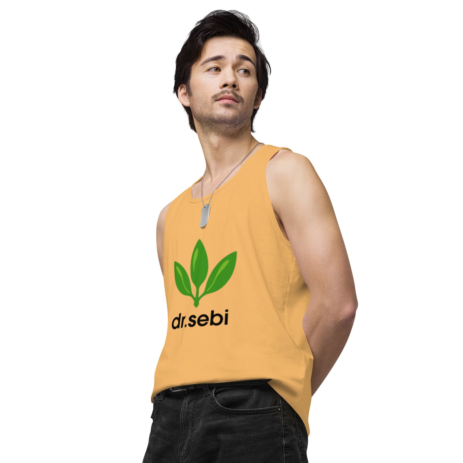 Dr. Sebi Tank Top – Unisex 100% Cotton Inspirational Vest | Herbalist Clothes (Black Text) - Image 8