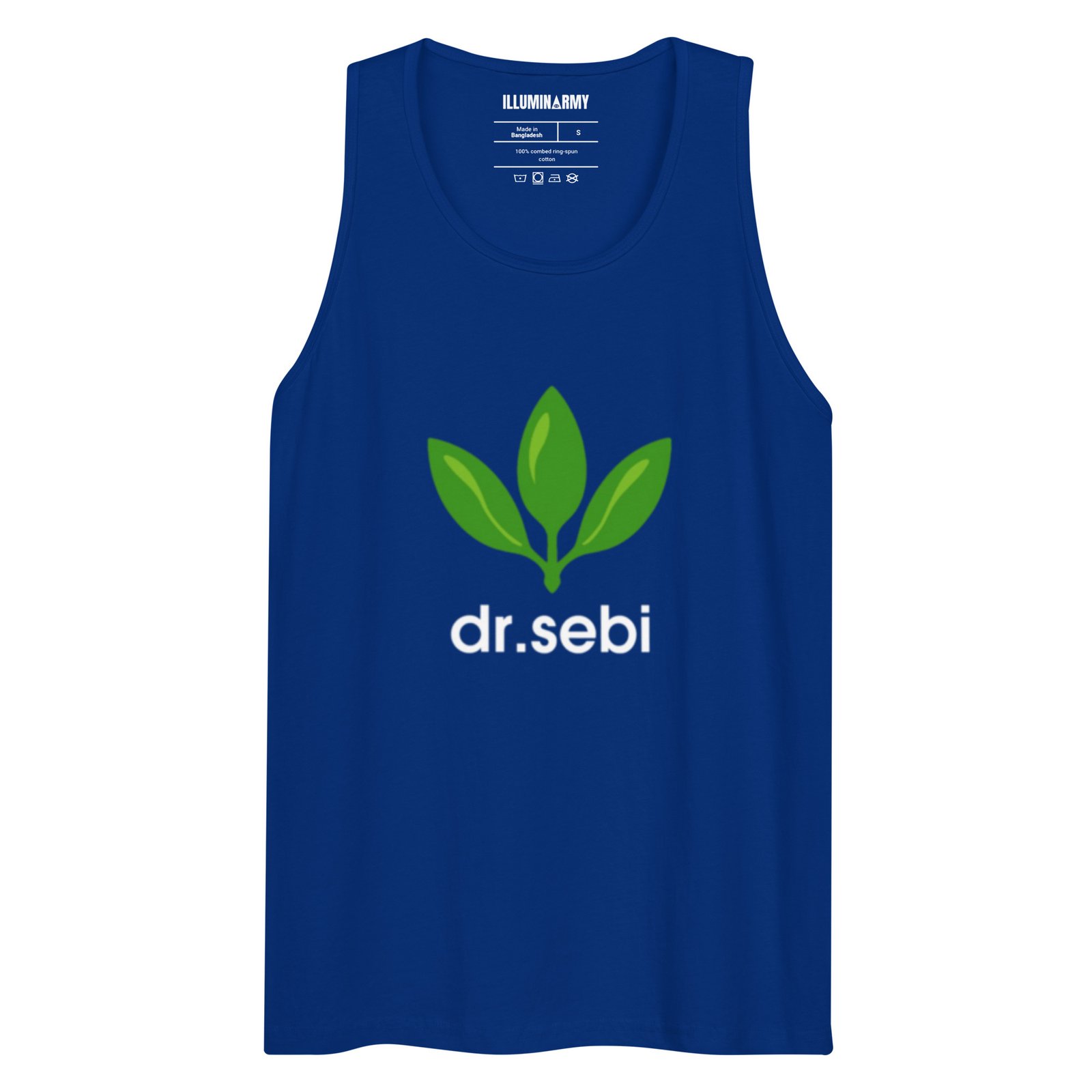 Dr. Sebi Tank Top – Unisex 100% Cotton Inspirational Vest | Herbalist Clothes (White Text) - Image 11