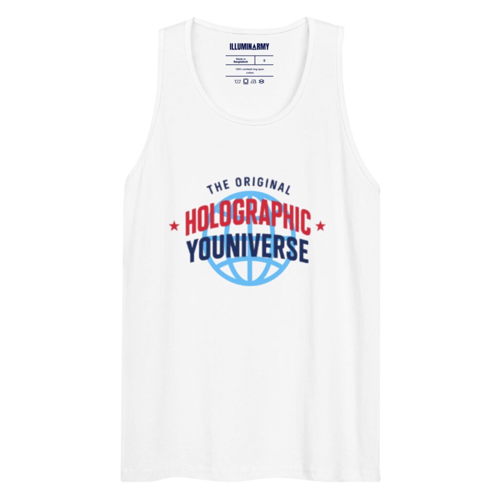 Holographic YOUniverse Tank Top – Unisex 100% Cotton Holographic Universe Vest