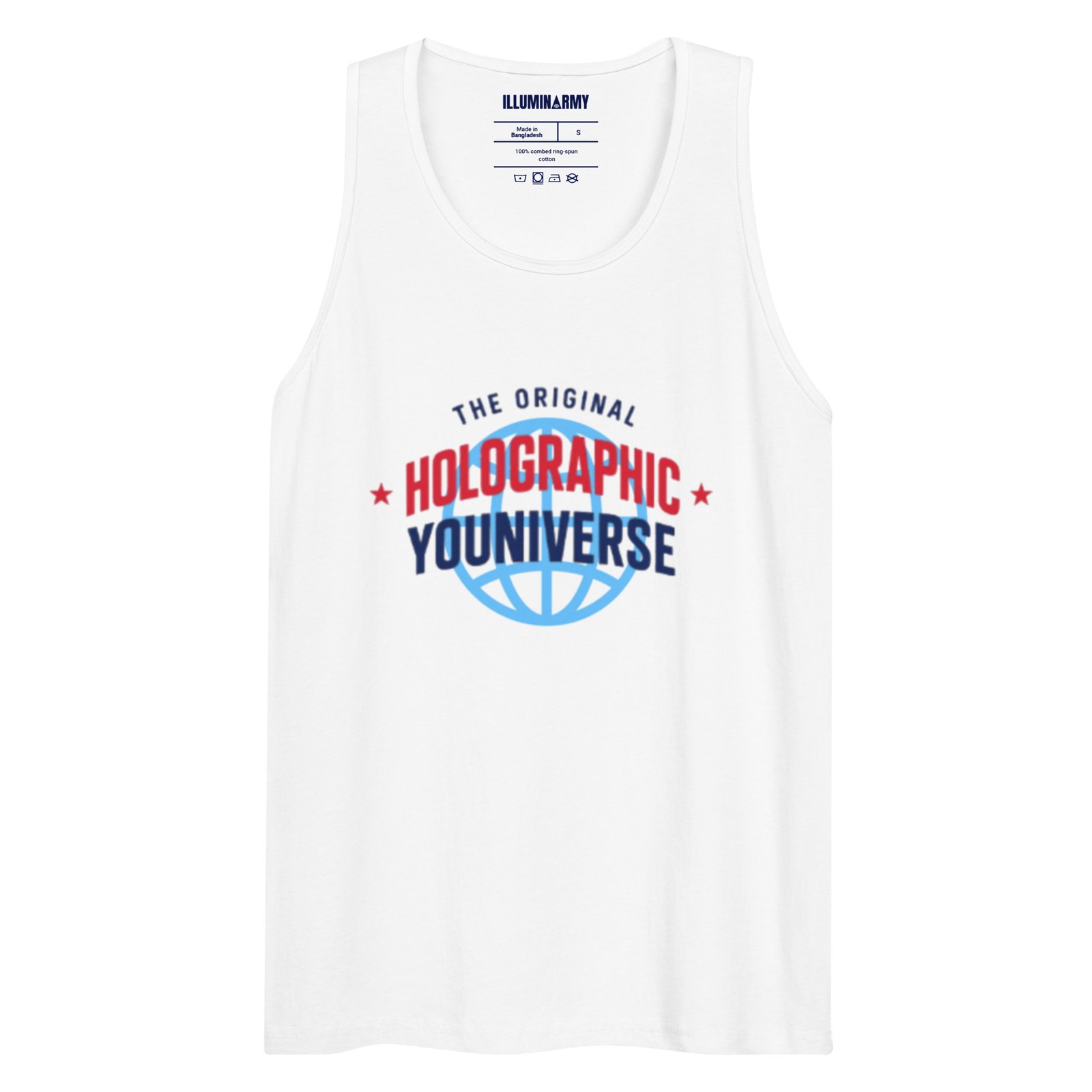 Holographic YOUniverse Tank Top – Unisex 100% Cotton Holographic Universe Vest