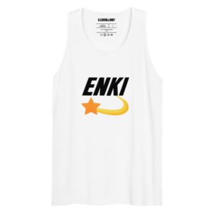 Enki Tank Top – Unisex 100% Cotton Vest | Mind Expanding Ancient Activist Clothes (Black Text)