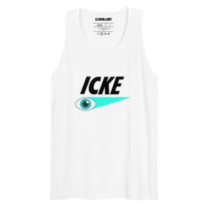 David Icke Tank Top – Unisex 100% Cotton Vest | Mind Expanding Activist Clothes (Black Text)