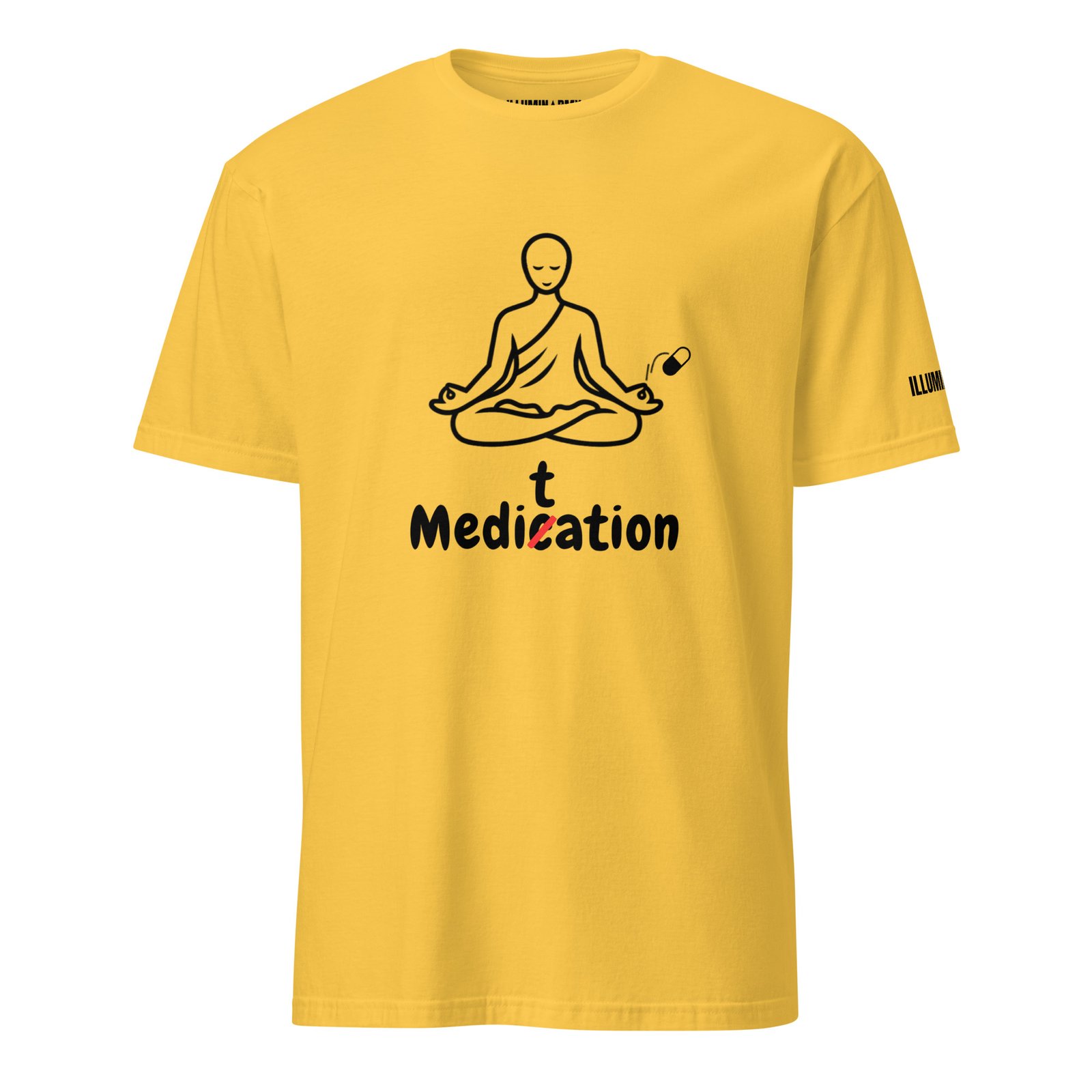 Meditation T-Shirt – Unisex 100% Cotton Meditate Medication Tee | Spiritual Clothes (Black Text) - Image 17