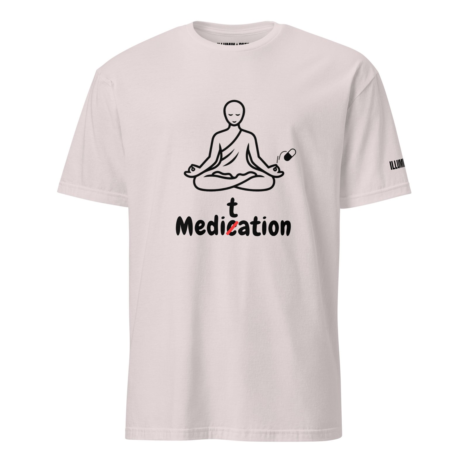 Meditation T-Shirt – Unisex 100% Cotton Meditate Medication Tee | Spiritual Clothes (Black Text) - Image 13