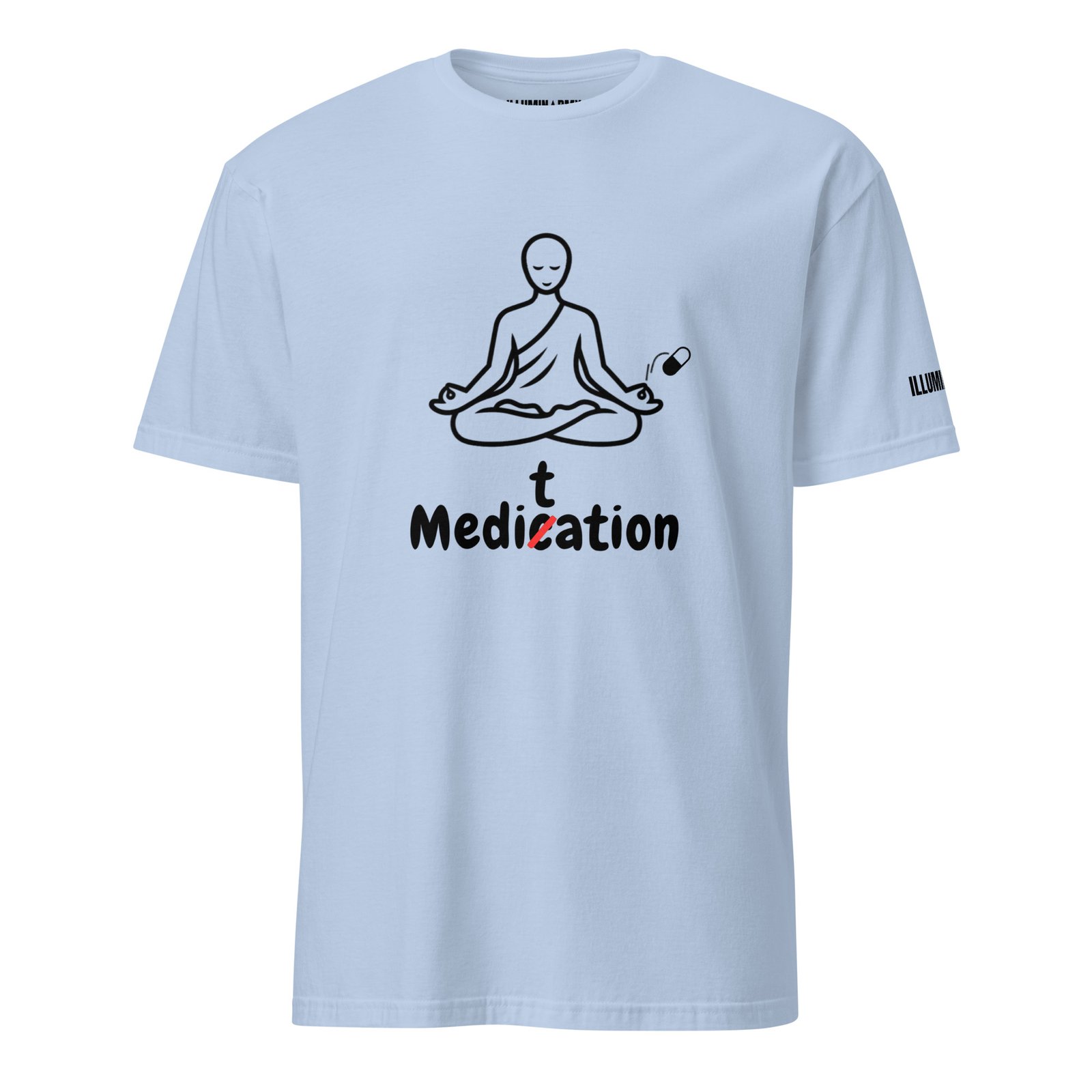 Meditation T-Shirt – Unisex 100% Cotton Meditate Medication Tee | Spiritual Clothes (Black Text) - Image 15